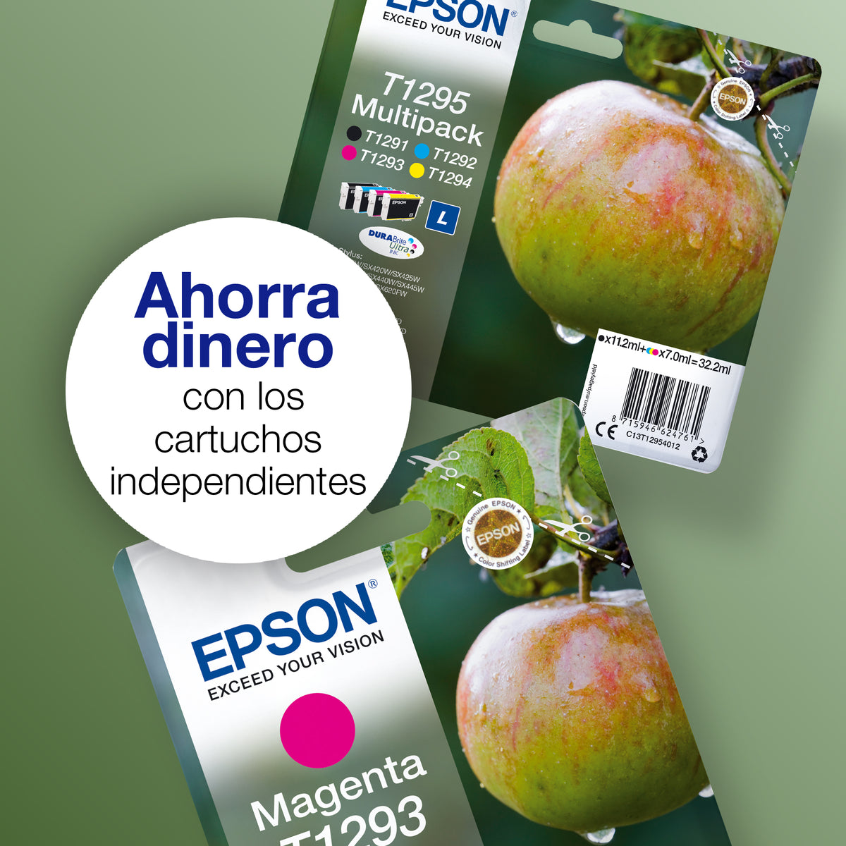 Cartucho tinta Epson t180440 amarillo xp - 102 - 205 - 305 - 405 - 30 - margarita