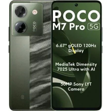 Smartphone Xiaomi POCO M7 Pro 8GB/ 256GB/ 6.67"/ 5G/ Verde - PixelPlaza