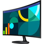 Monitor Profesional Curvo Samsung Essential Monitor S3 S36GD S27D360GAU/ 27"/ Full HD/ Negro - PixelPlaza