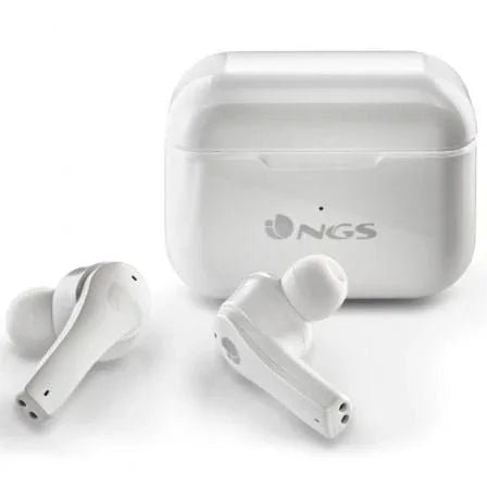 Auriculares Bluetooth NGS Ártica Bloom con estuche de carga/ Autonomía 6h/ Blancos - PixelPlaza
