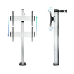Soporte suelo tv TooQ fs2270m - b 37 pulgadas - 70 pulgadas
