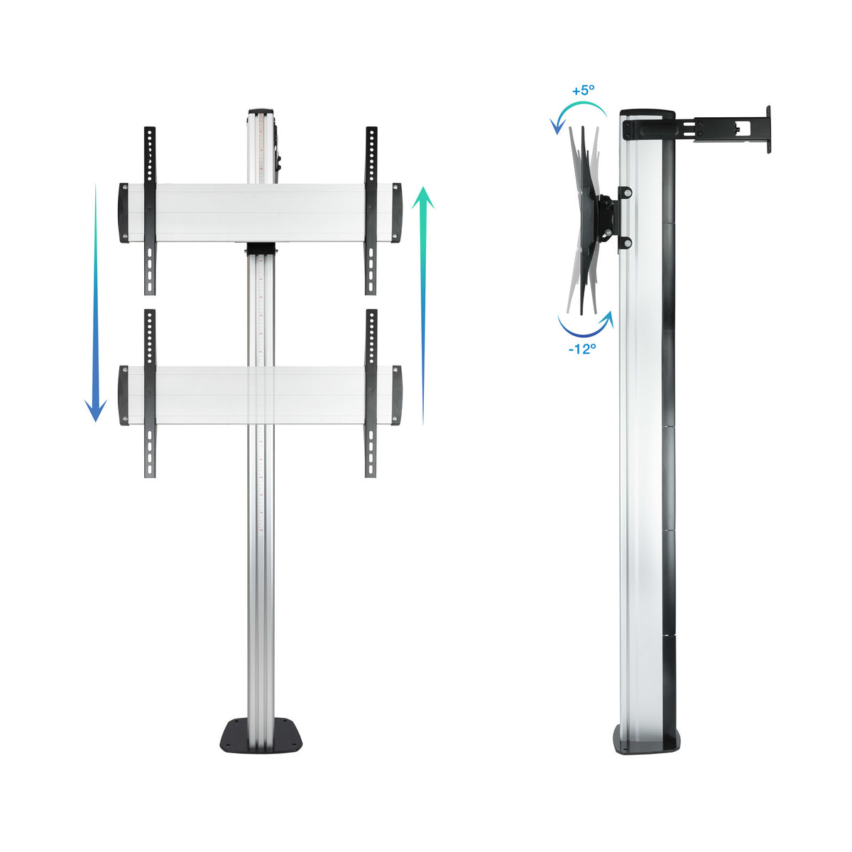 Soporte suelo tv TooQ fs2270m - b 37 pulgadas - 70 pulgadas