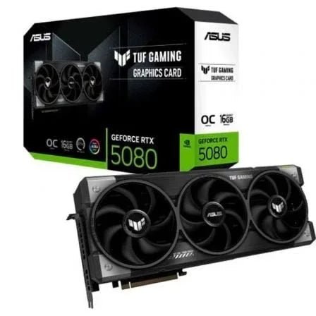 Tarjeta Gráfica Asus TUF Gaming GeForce RTX 5080 OC/ 16GB GDDR7 - PixelPlaza