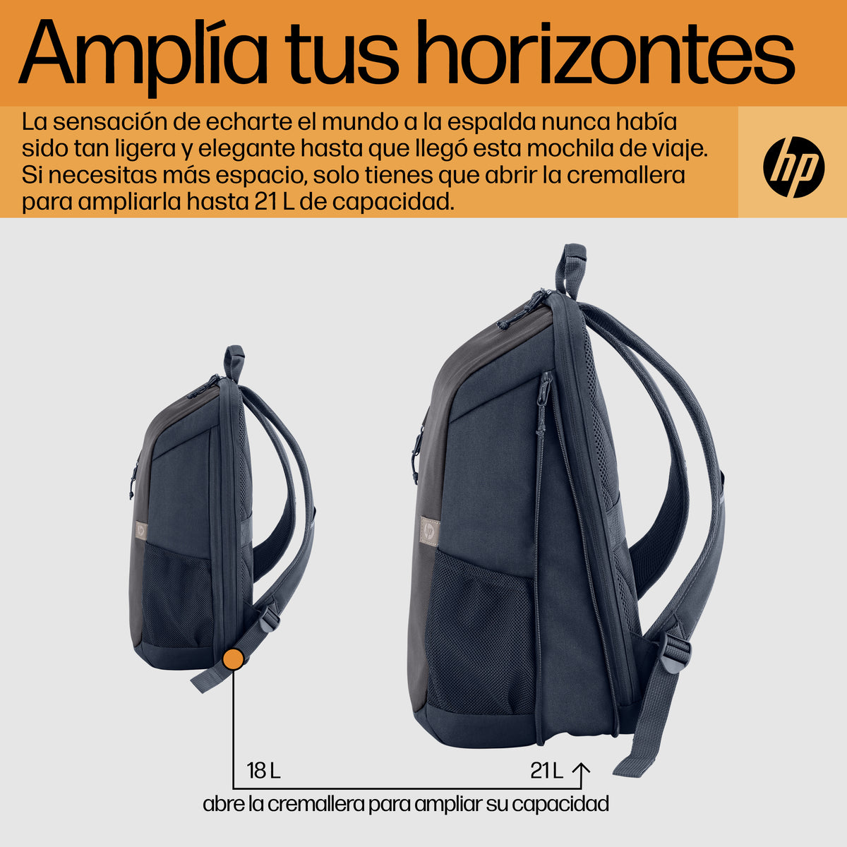 Mochila Hp travel 18l para portátil de 15 -6 pulgadas