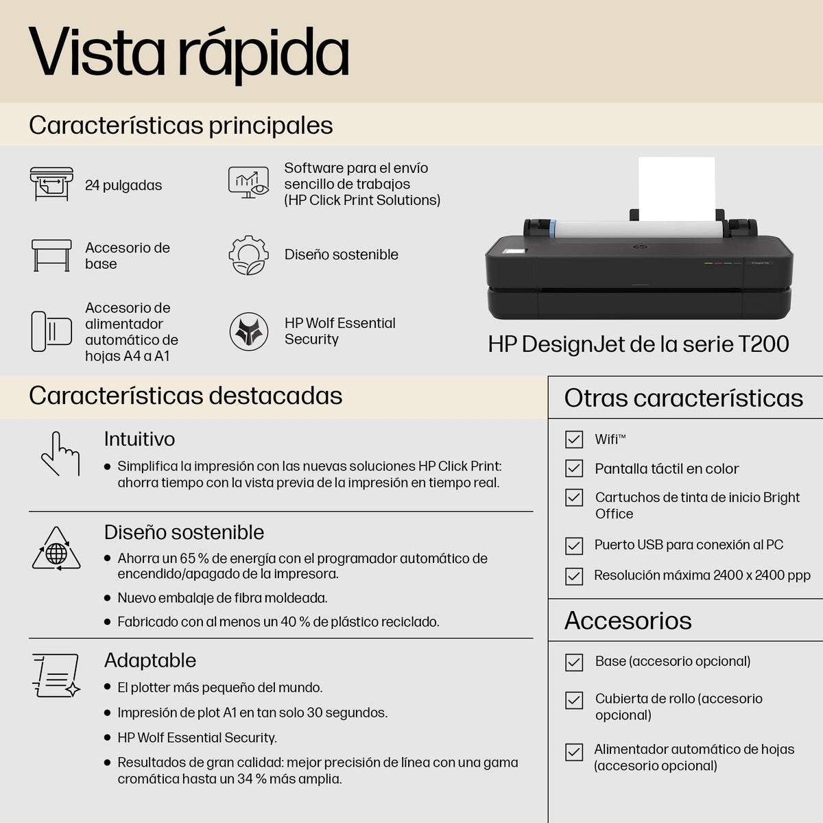 Plotter hp designjet t230 24 pulgadas a1