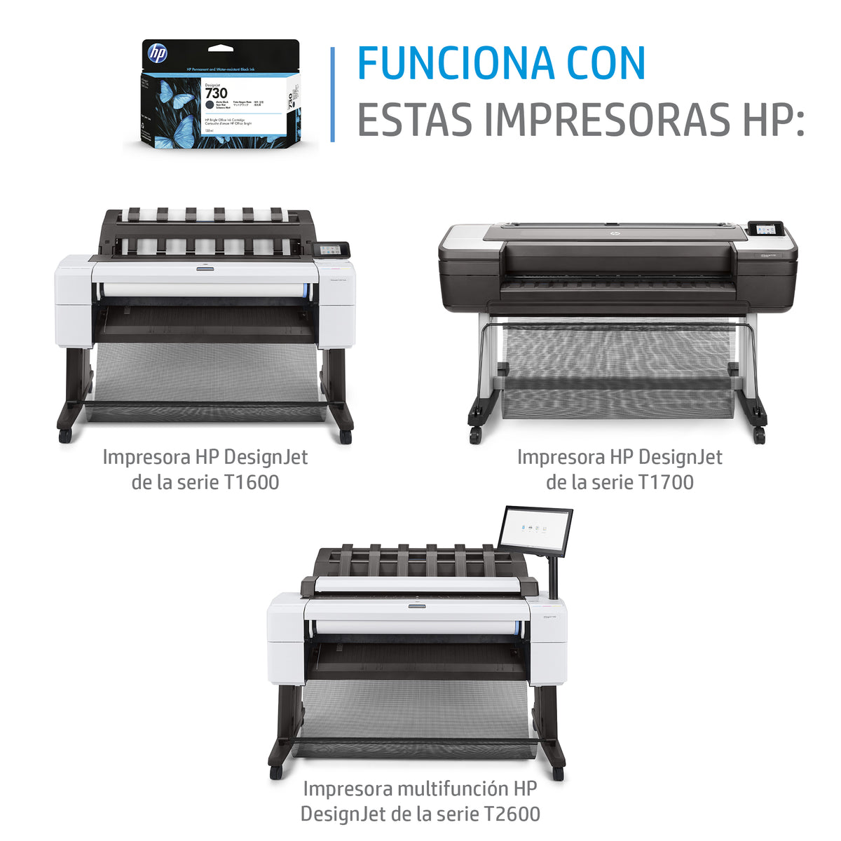 Cartucho tinta hp 730 cian 300ml