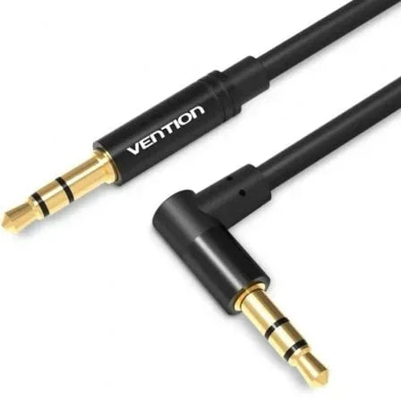 Cable Estéreo Vention BAKBF-T/ Jack 3.5 Macho - Jack 3.5 Macho/ 1m/ Negro - PixelPlaza