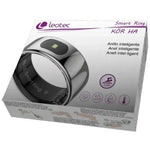 Anillo Inteligente Leotec Kör Ha Talla 11/ Ø20.8mm/ Notificaciones/ Frecuencia Cardíaca/ Plata - PixelPlaza