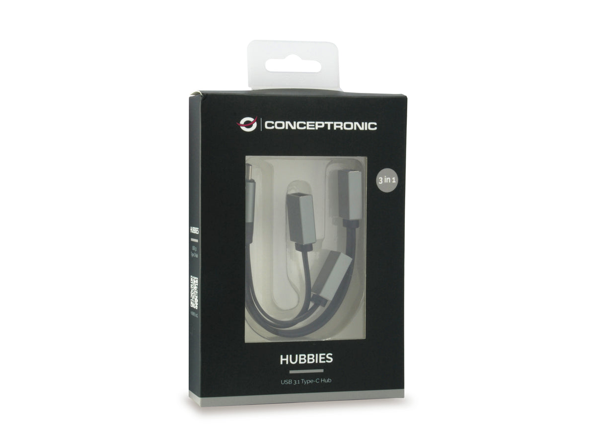 Hub USB tipo c Conceptronic hubbies01g 1 x USB 3.0 - 2 x USB 2.0