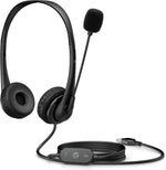Auriculares HP wired USB - a stereo headset euro