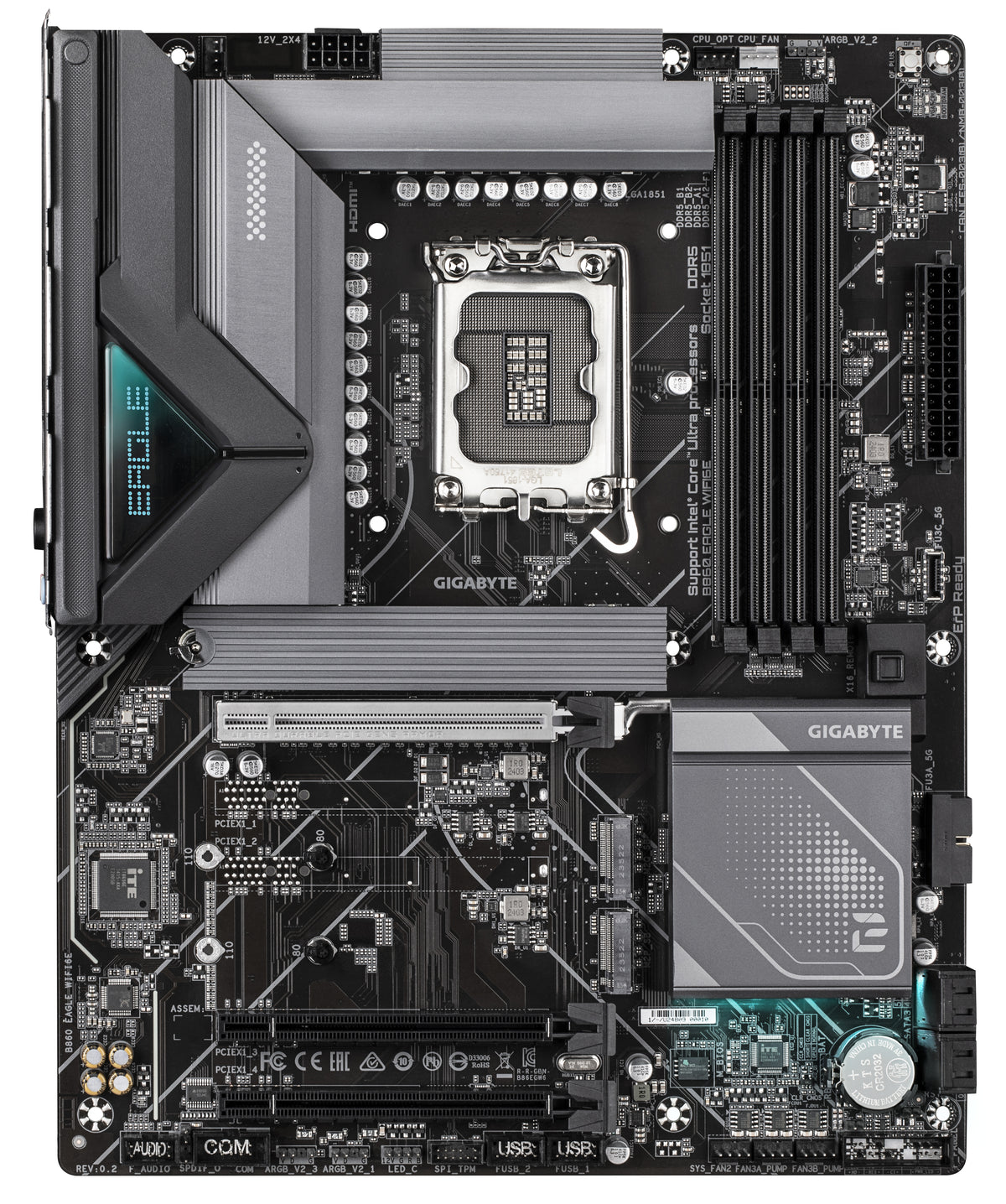 Placa base Gigabyte b860 eagle wifi6e ATX · 4x DDR5 · lga1851