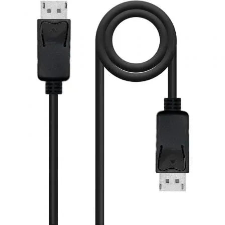 Cable DisplayPort 1.4 8K Nanocable 10.15.2801-L150/ DisplayPort Macho - DisplayPort Macho/ 1.5m/ Certificado/ Negro - PixelPlaza