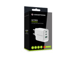 Cargador de pared Conceptronic althea21w65 65w 2x USB tipo c 1x USB tipo a blanco