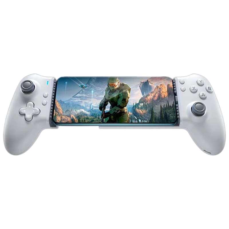 EasySMX M15 Blanco Android/iOS (USB-C) - Gamepad para smartphones - Botones Mecánicos - Hall Joysticks - Vibración Ajust