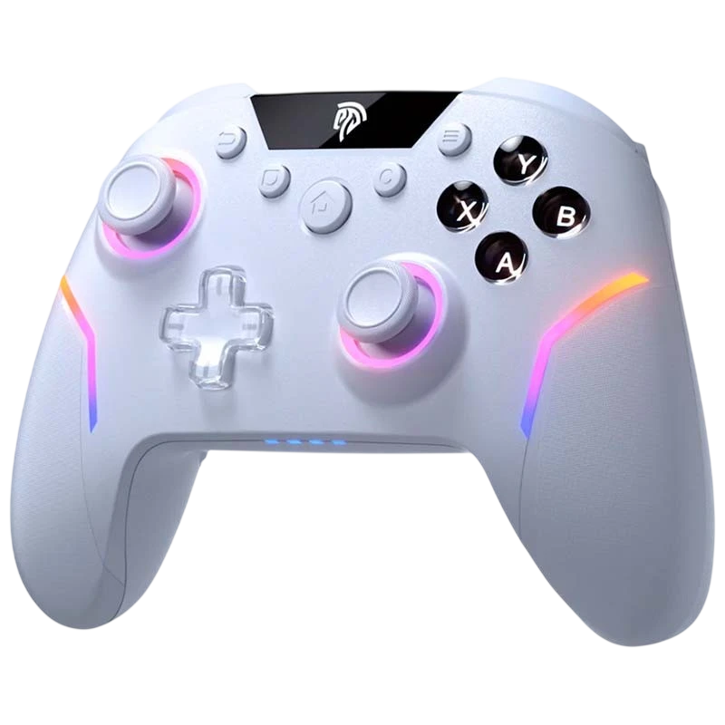 EasySMX X20 Blanco - Gamepad con Botones Mecánicos para PC, Switch y Smartphone (Android e iOS)