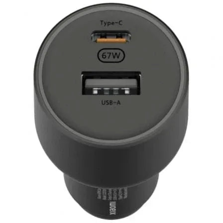 Cargador de Coche Xiaomi 67W USB-A Tipo-C/ 1xUSB-A/ 1xUSB Tipo-C/ 67W - PixelPlaza