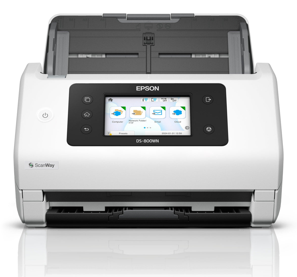 Escaner documental Epson worforce ds - 800wn a4 · 50ppm · USB · red · WiFi