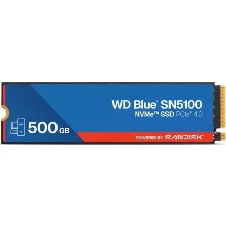 Disco SSD SanDisk WD Blue SN5100 500GB/ M.2 2280 PCIe Gen4/ Full Capacity - PixelPlaza