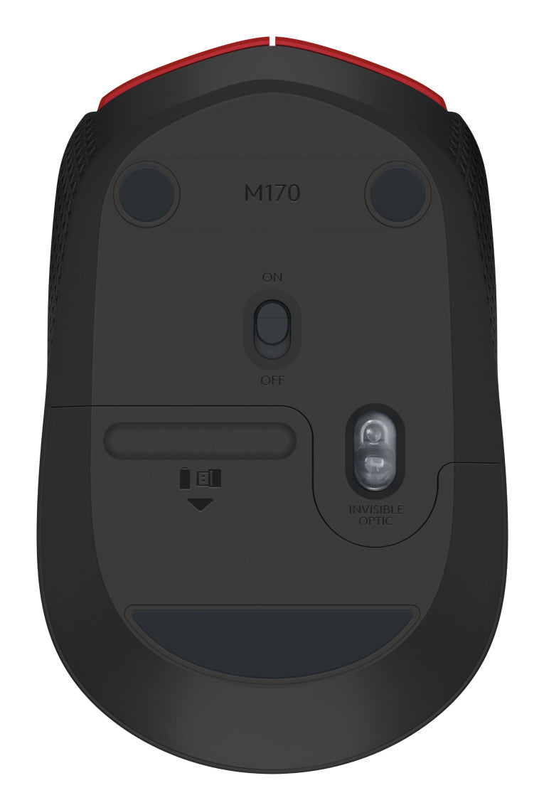 Ratón Inalámbrico Logitech M171/ Hasta 1000 DPI/ Rojo