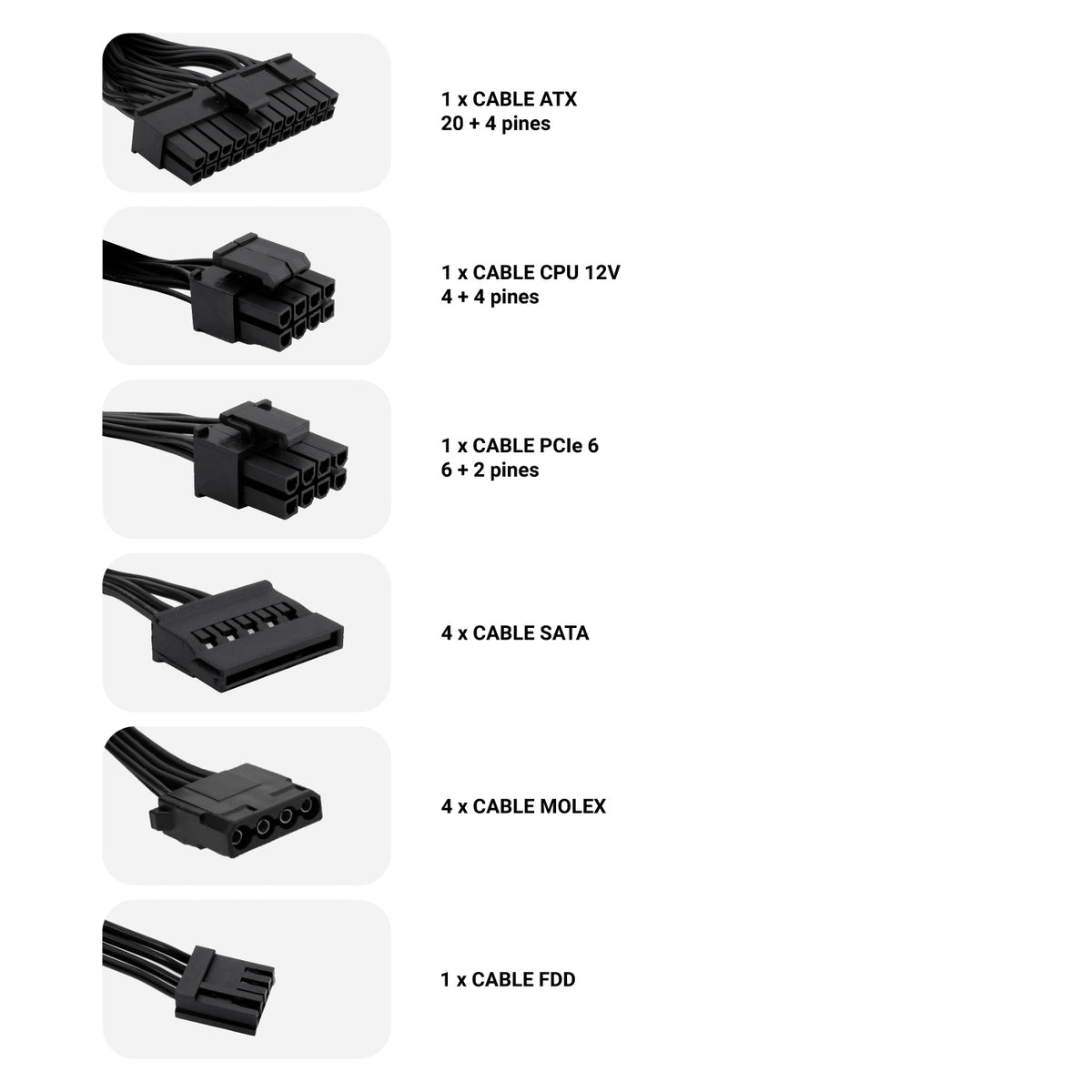 Fuente de alimentacion Coolbox gaming deeppower 650w 80 plus bronze - 14 cm - full range