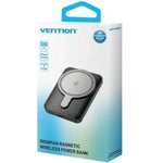 Powerbank 5000mAh Vention FHSB0/ 20W/ Wireless/ Negra - PixelPlaza
