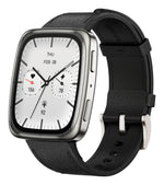 Amazfit Active 2 Square Correa Cuero Negro 1,75 pulgadas AMOLED NFC 19 días +160 deportes 5ATM Smartwatch