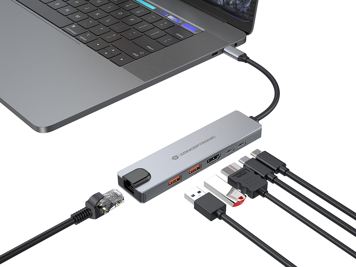 Docking station Conceptronic donn29g USB tipo c 6 en 1