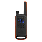 Walkie talkie Motorola tlkr - t82 negro packs 2 pmr446 · 10km · 16 canales · clip cinturon