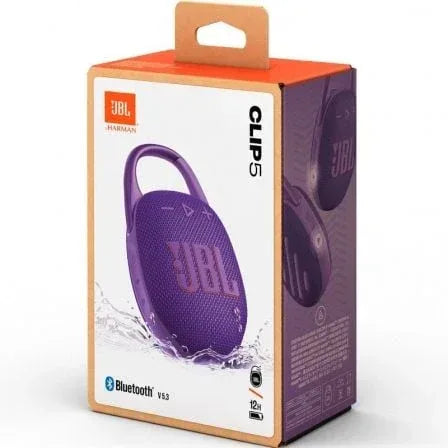 Altavoz con Bluetooth JBL Clip 5/ 7W/ 1.0/ Púrpura - PixelPlaza