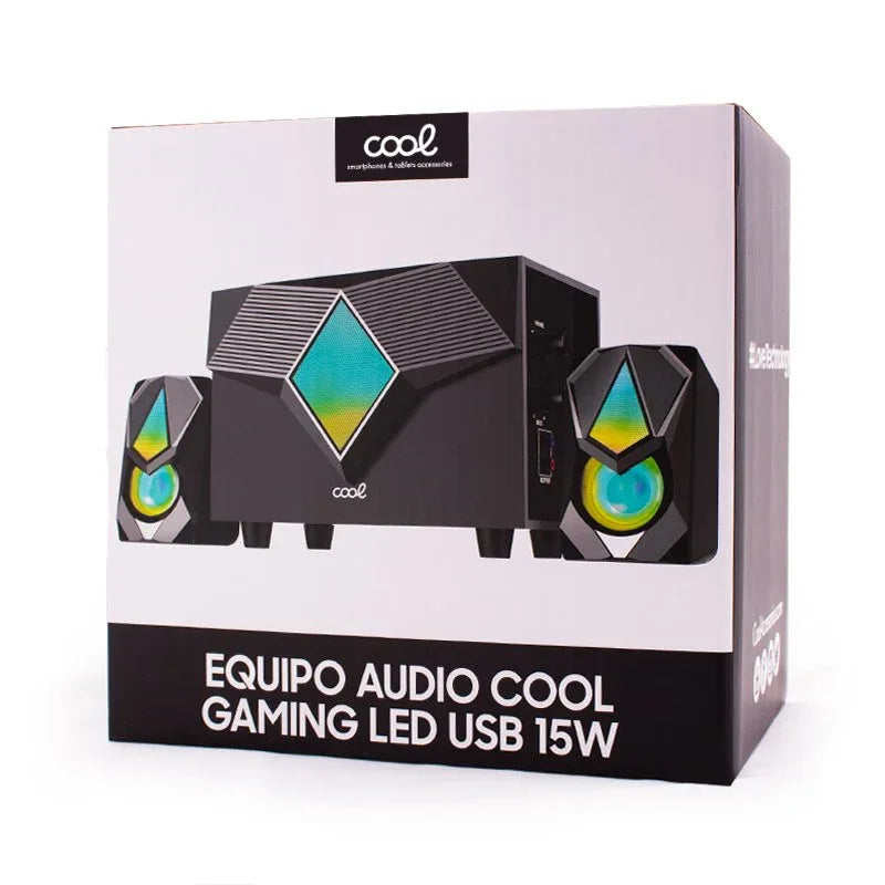 Equipo Audio para PC COOL Gaming LED USB 15W - PixelPlaza