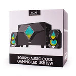 Equipo Audio para PC COOL Gaming LED USB 15W - PixelPlaza