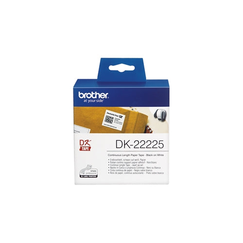 Etiquetas cinta continua Brother blanca dk22225 38mm