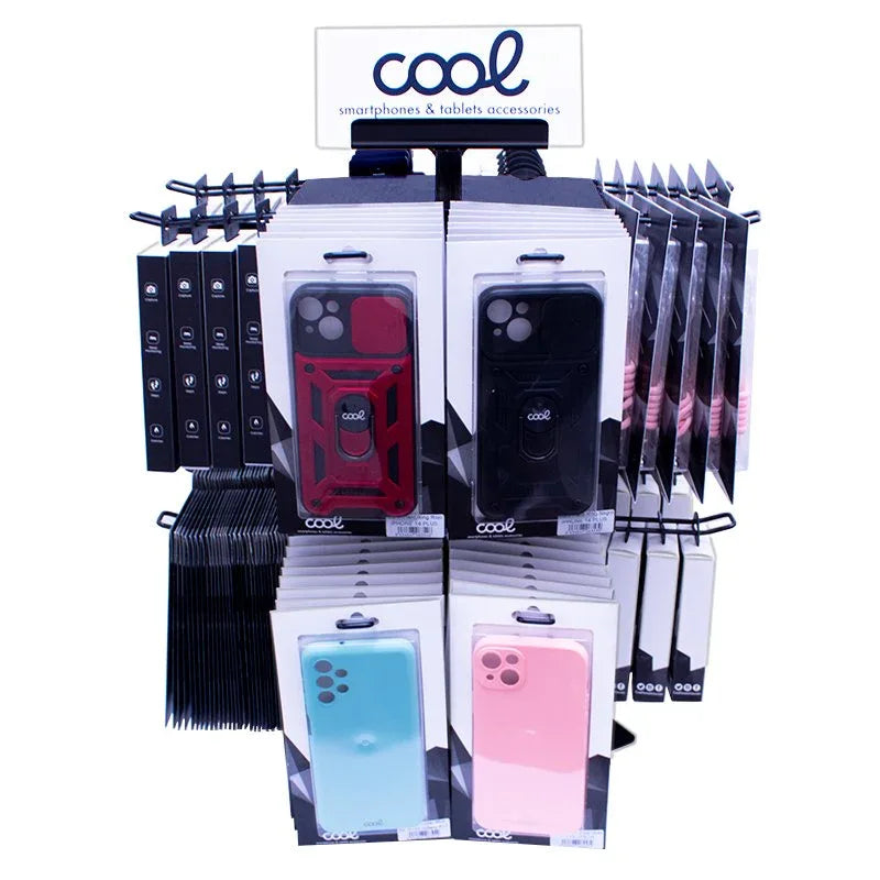 Expositor COOL Accesorios Metalico Giratorio Sobremesa (Negro) - PixelPlaza