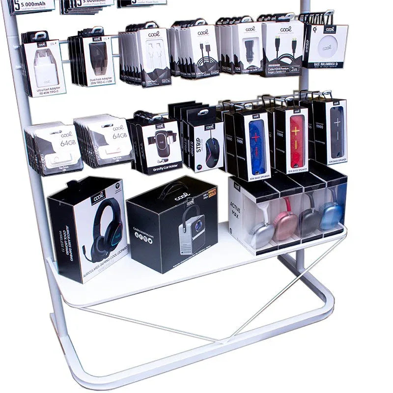 Expositor COOL Accesorios Metalico Grande (Blanco) - PixelPlaza