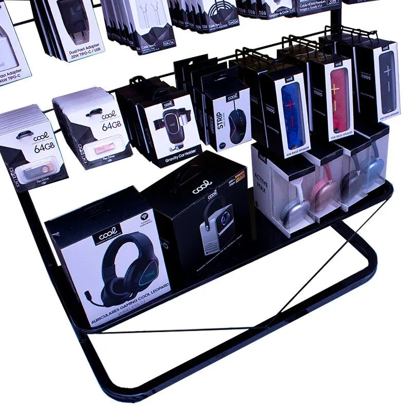Expositor COOL Accesorios Metalico Grande (Negro) - PixelPlaza
