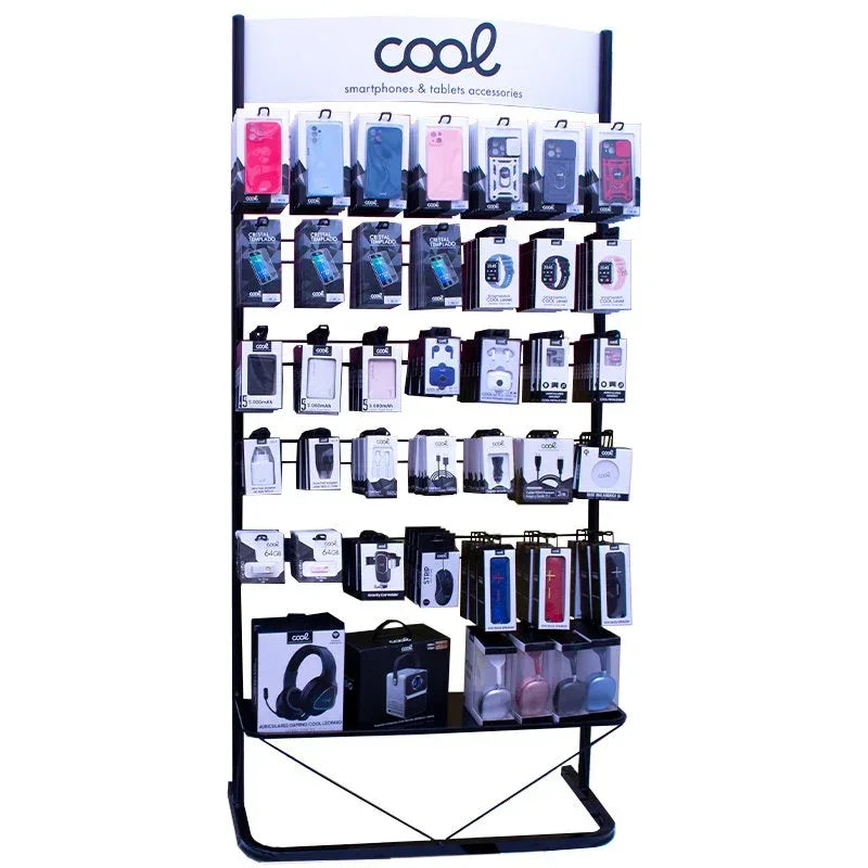 Expositor COOL Accesorios Metalico Grande (Negro) - PixelPlaza