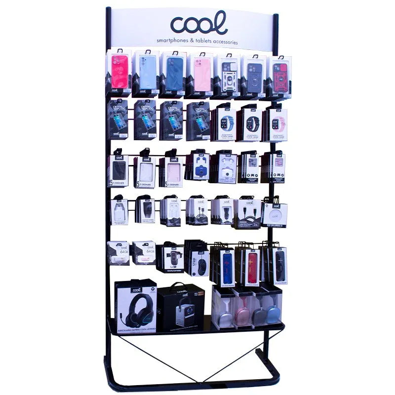 Expositor COOL Accesorios Metalico Grande (Negro) - PixelPlaza