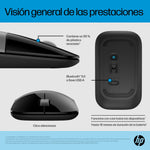 Ratón hp dual z3700 plata