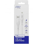 Cable USB 2.0 Lightning Myway MWUSC0021/ USB Macho - Lightning Macho/ Hasta 12W/ 480Mbps/ 1m/ Blanco - PixelPlaza