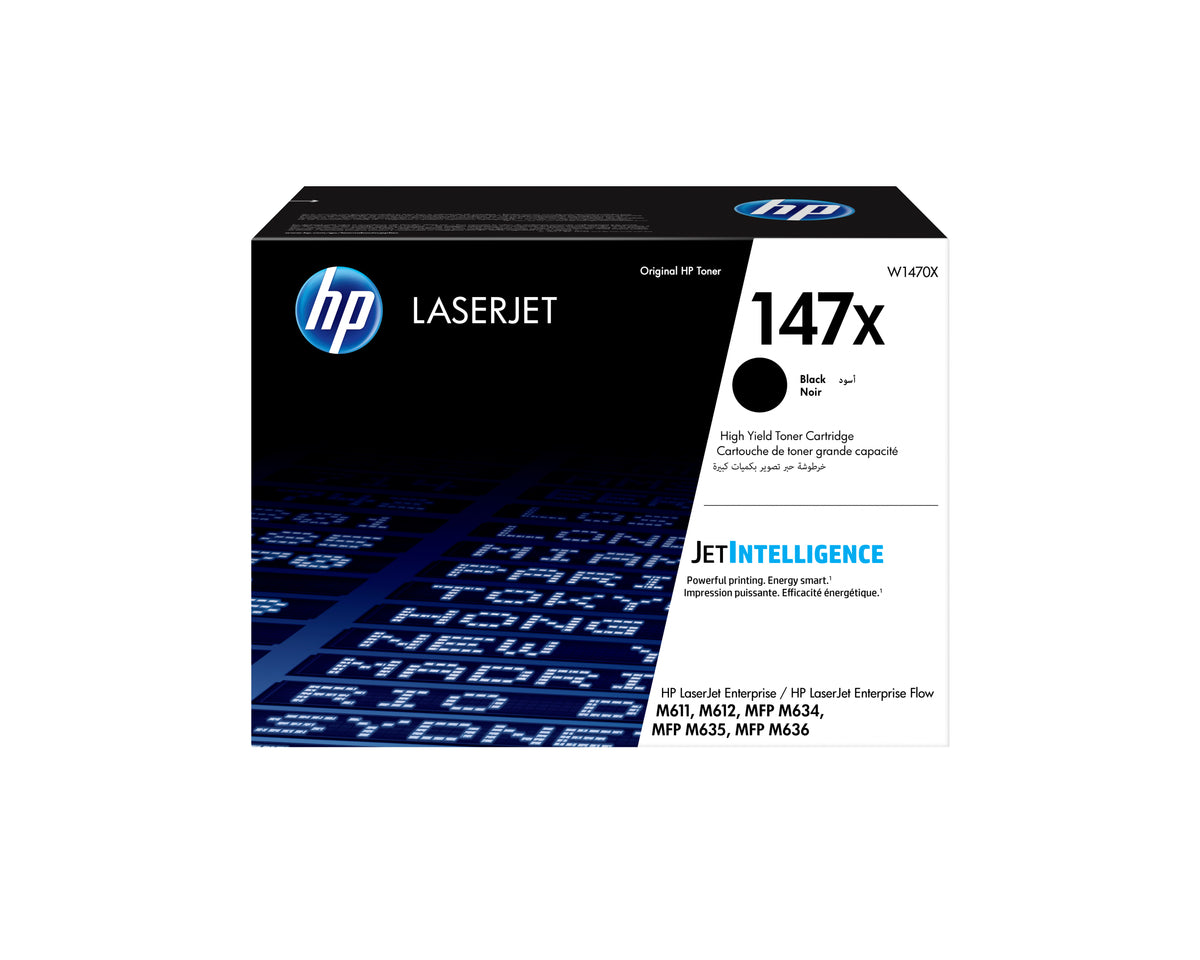 Toner Hp 147x w1470x alta capacidad negro m611 · m612