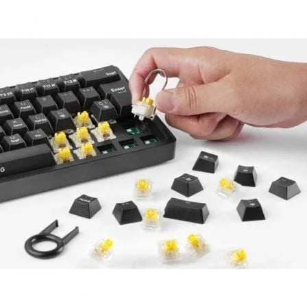 Teclado Gaming Mecánico Mars Gaming MKMINIPRO/ Switch Amarillo - PixelPlaza