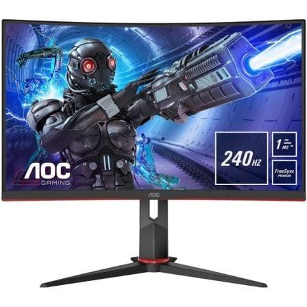 Monitor Gaming Curvo AOC C32G2ZE 31.5"/ Full HD/ 1ms/ 240Hz/ VA/ Negro - PixelPlaza