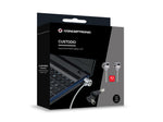 Cable seguridad para portatiles 1.5m Conceptronic doble cabezal + llave