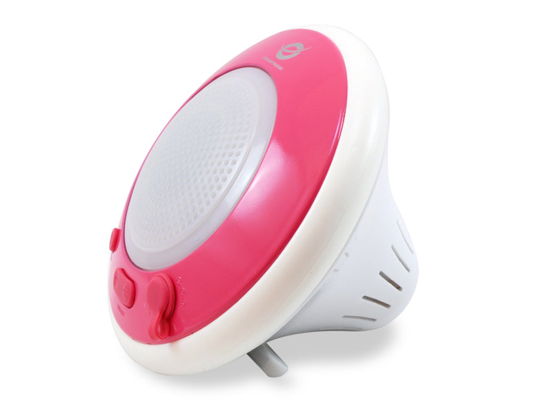Altavoz Conceptronic resistente al agua flotante rosa