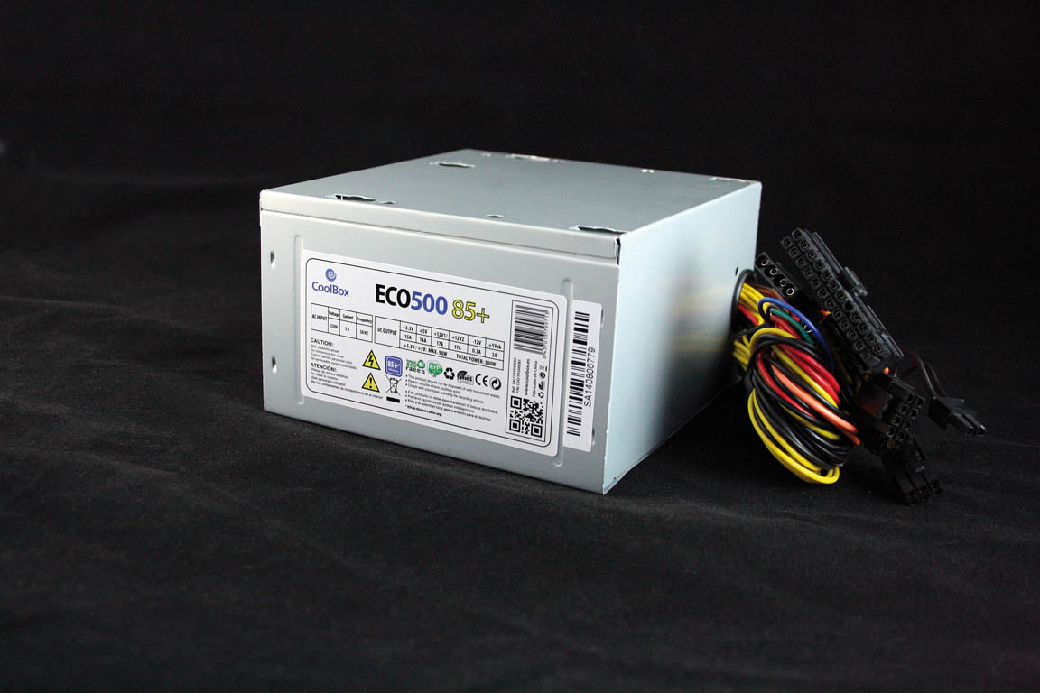 Fuente de alimentacion Coolbox ATX eco 500 85+ full range