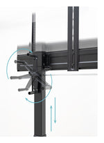 Soporte de Suelo Inclinable con Ruedas TooQ FS20406HM-B para TV de 60-100"/ hasta 120kg