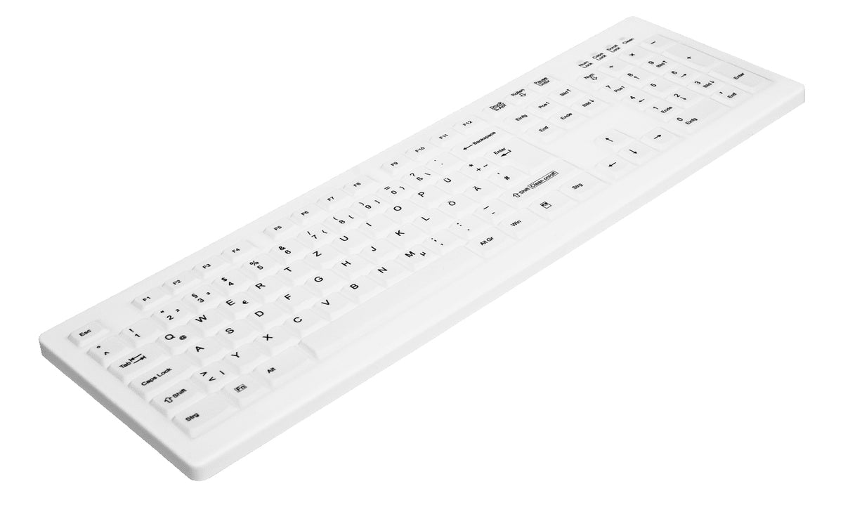 Cherry Teclado Lavable/Desinfectable USB Blanco