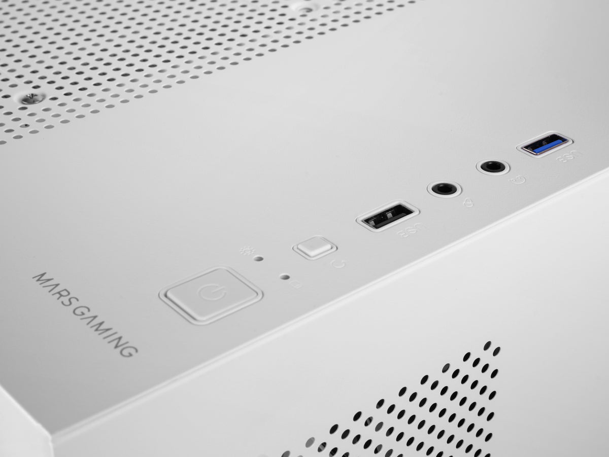 Caja Gaming Minitorre Mars Gaming MC-3TLITE/ Blanca