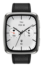 Amazfit Active 2 Square Correa Cuero Negro 1,75 pulgadas AMOLED NFC 19 días +160 deportes 5ATM Smartwatch