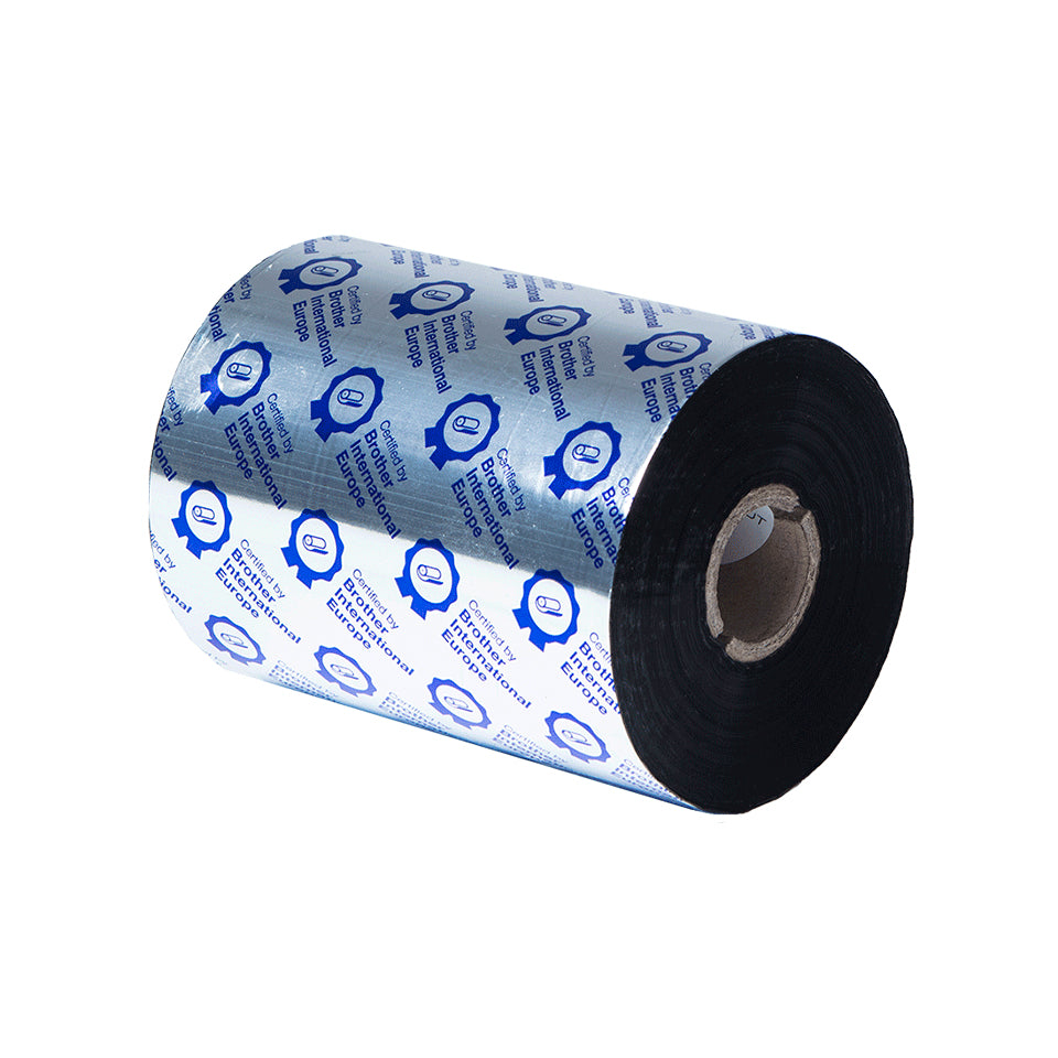 Pack rollos de ribbon de cera premium Brother bsp1d600110 100mm x 600m 6 unidades